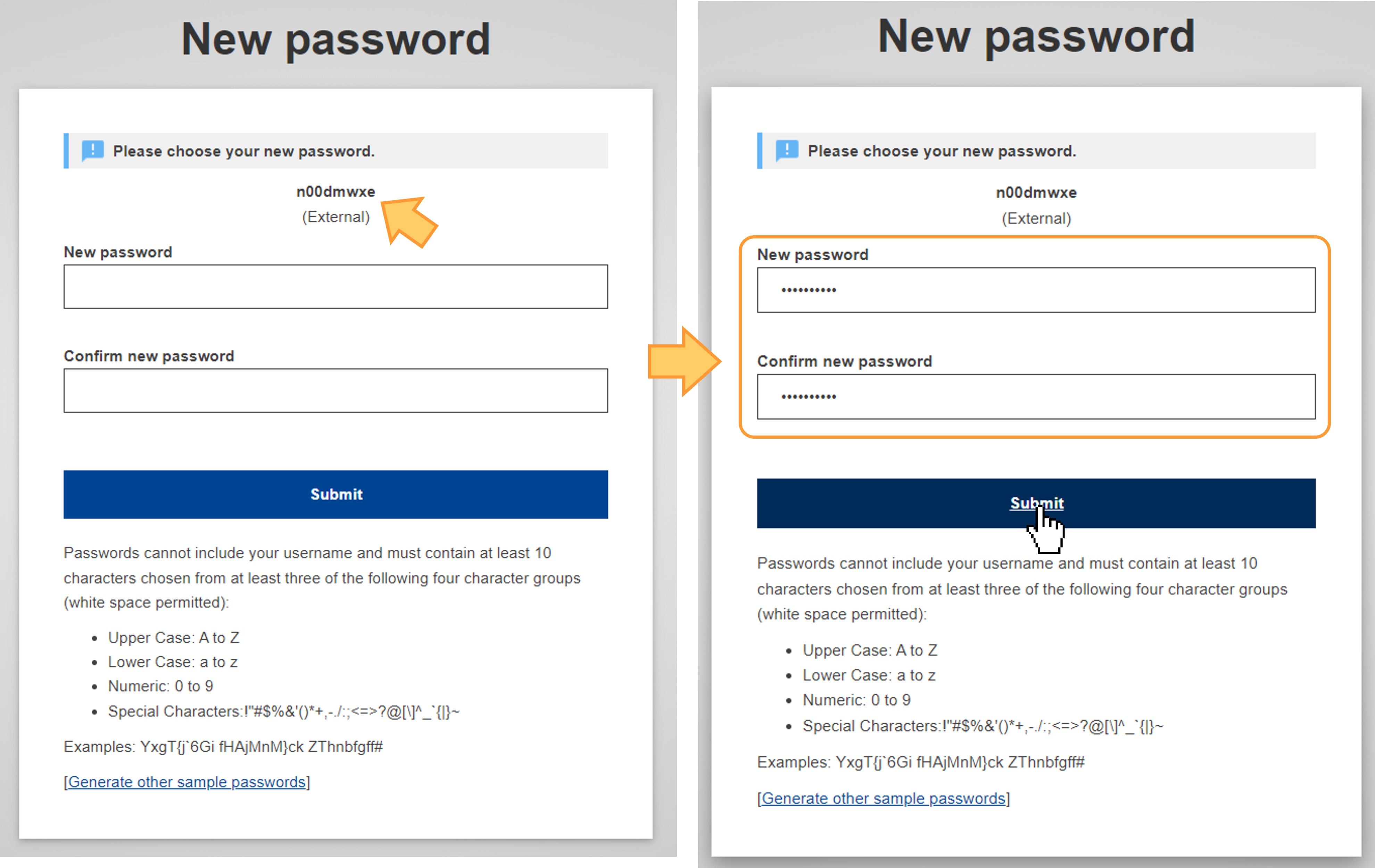 Create the password