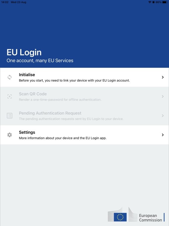 EU Login Mobile app