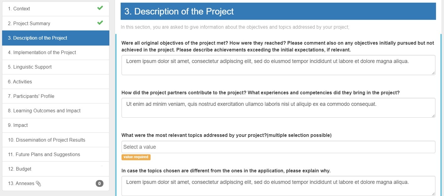 Fill in Description of Project