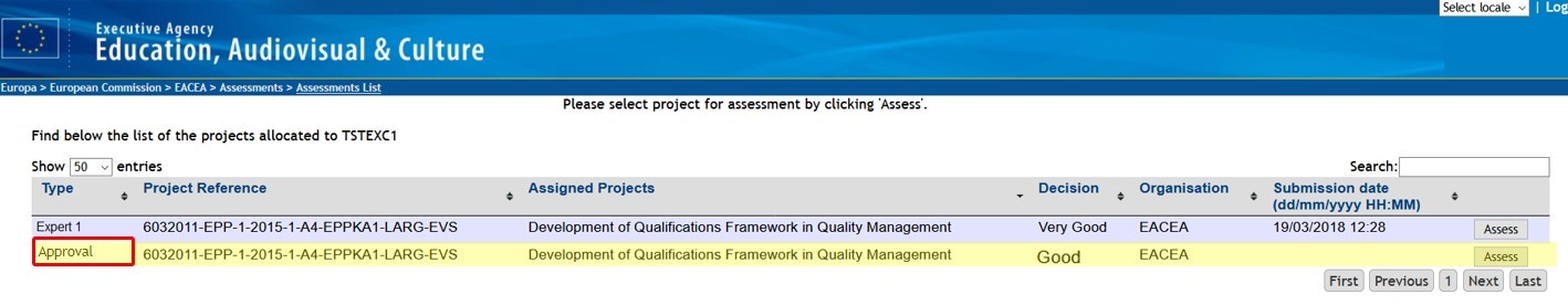Project list is updated Project list is updated
