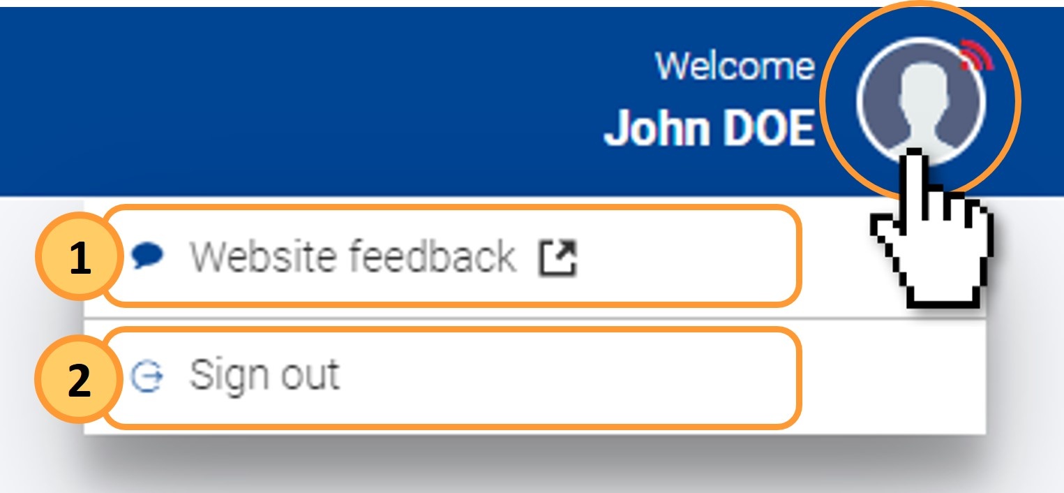 Signed in user