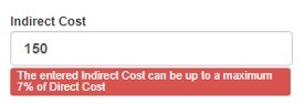 Error message for invalid data Error message for invalid data
