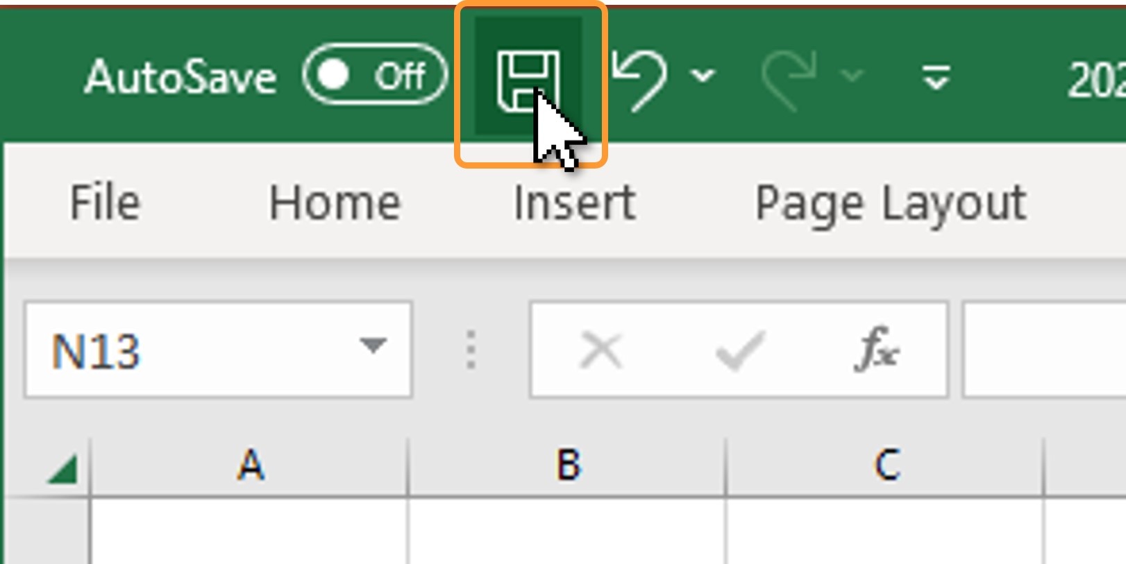 Save the file Save the file