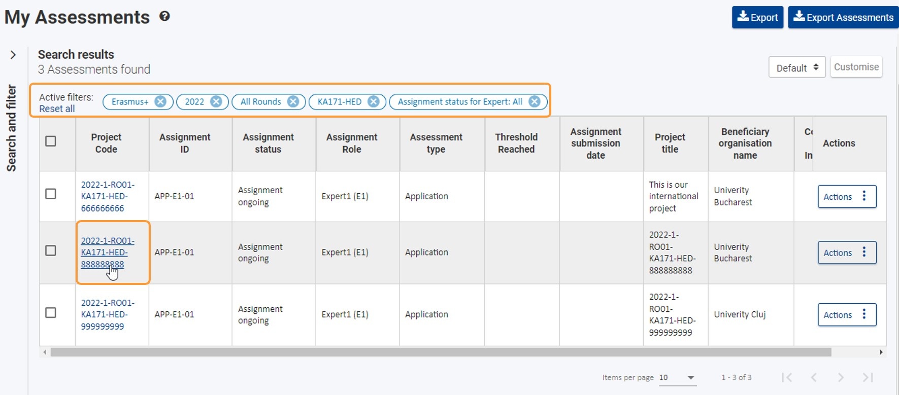 Filter your assignment(s) and open the expert assignment to work on