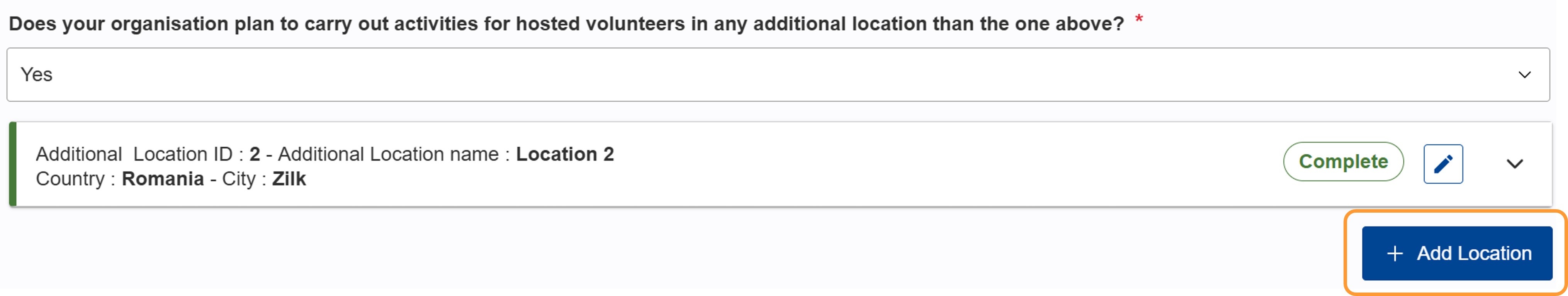 To add more than 2 locations click Add Location