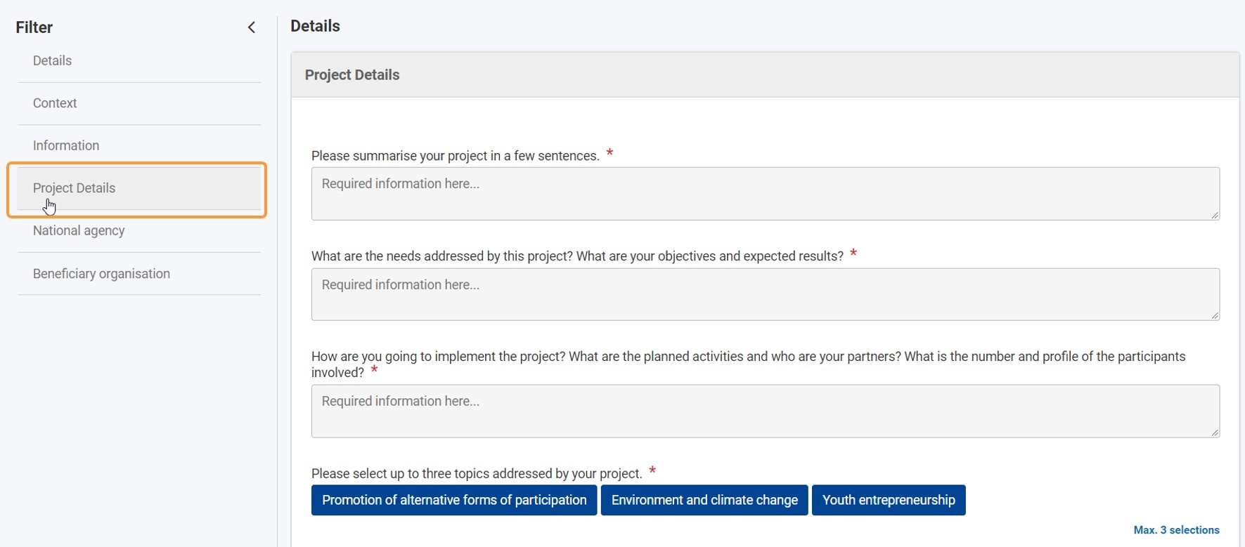 Project Details updated Project Details updated