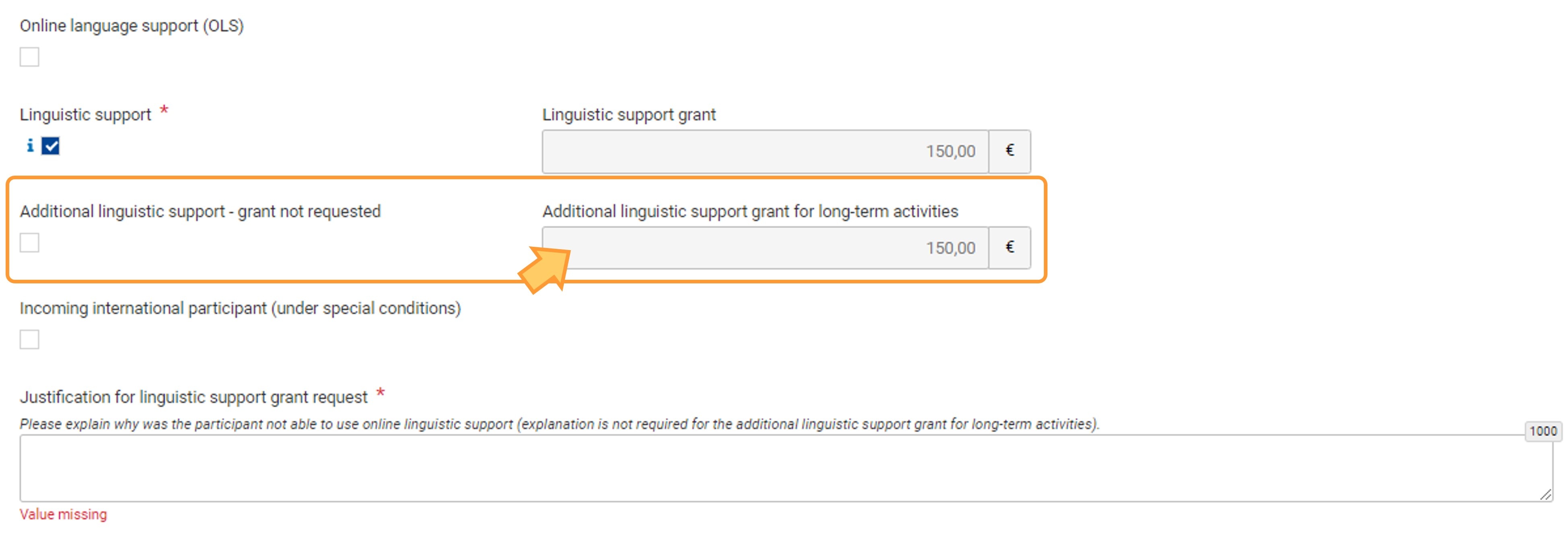 Linguistic support grant in Long-term mobility of VET learners (ErasmusPro)