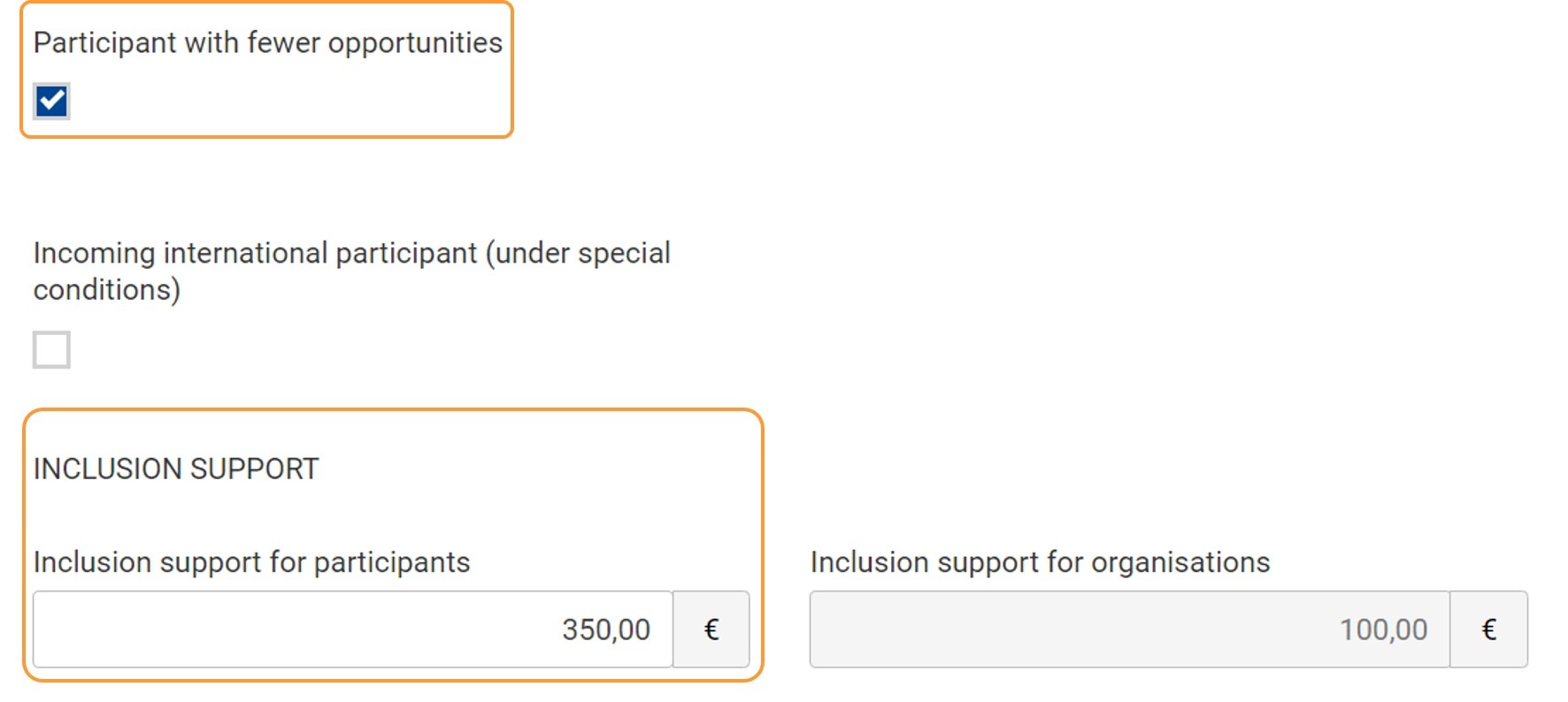 Inclusion support