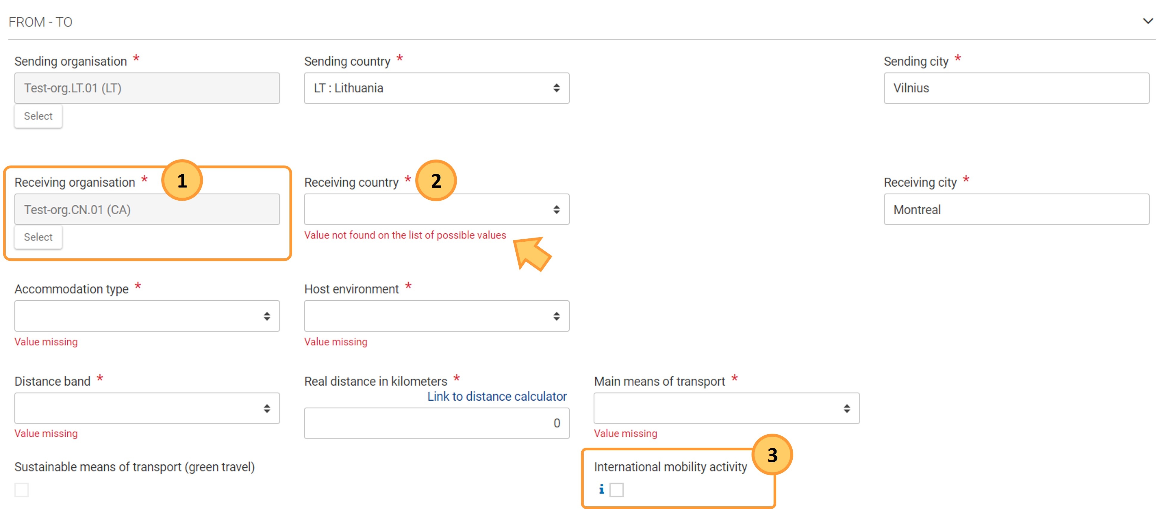 International mobility activity flag in KA121 VET projects