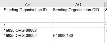 OID and Organisation ID in the import export mobility file