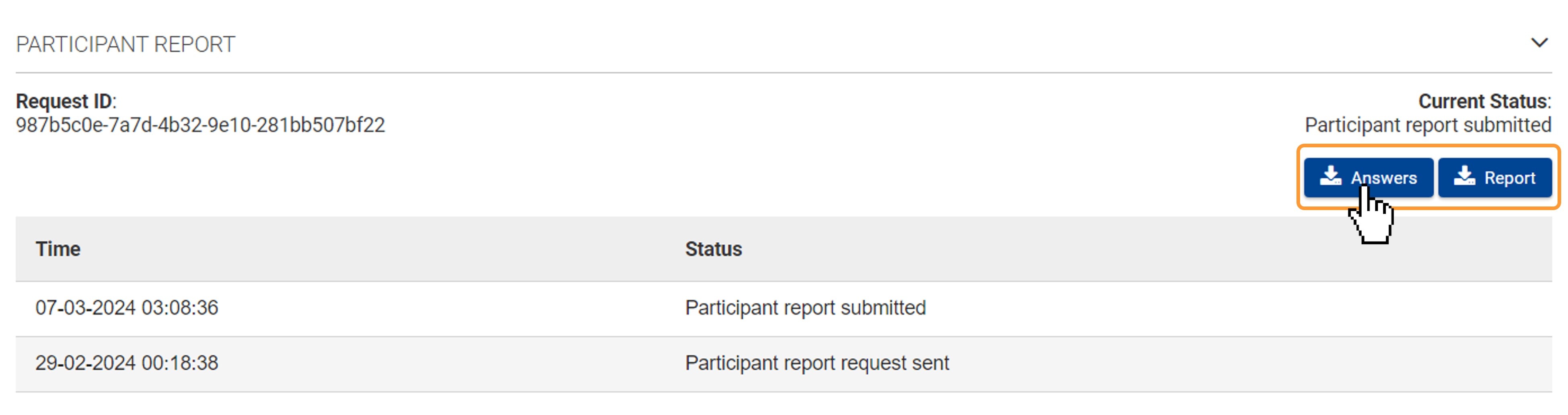 Download the submitted participant report