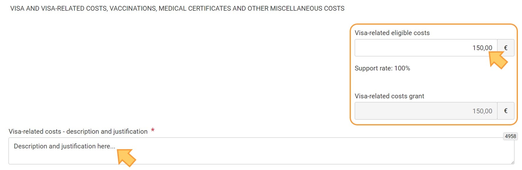 Visa related costs Visa related costs