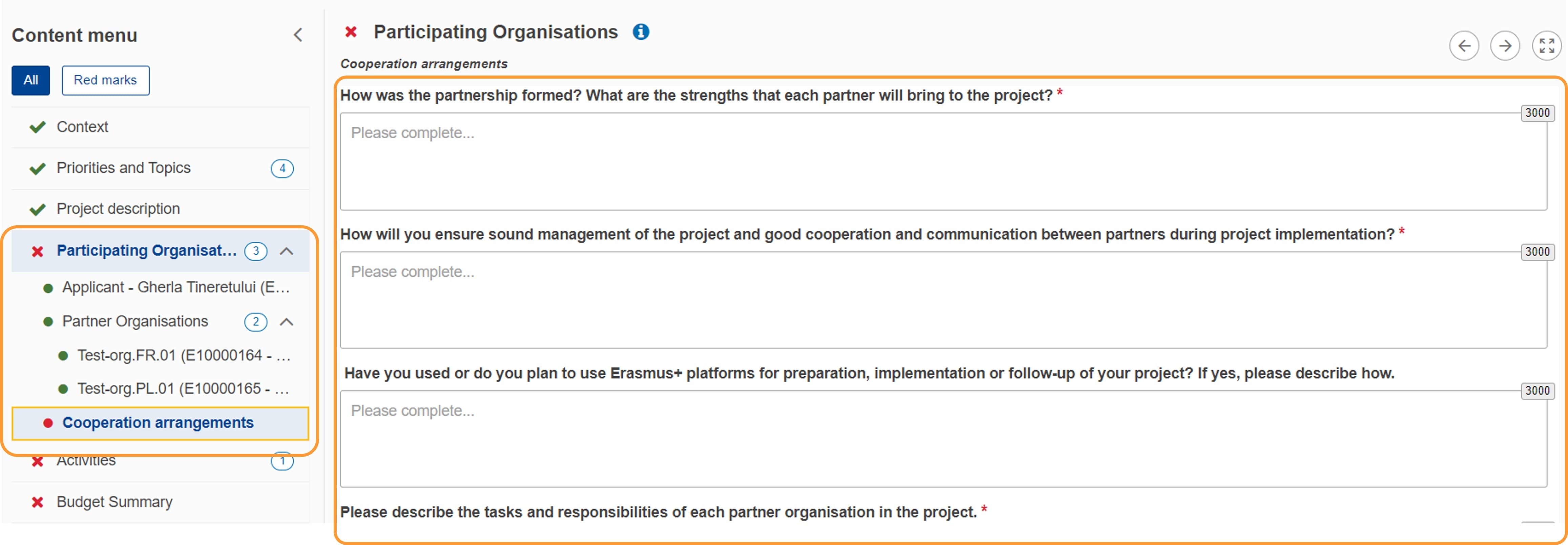 KA210 Cooperation Arrangements