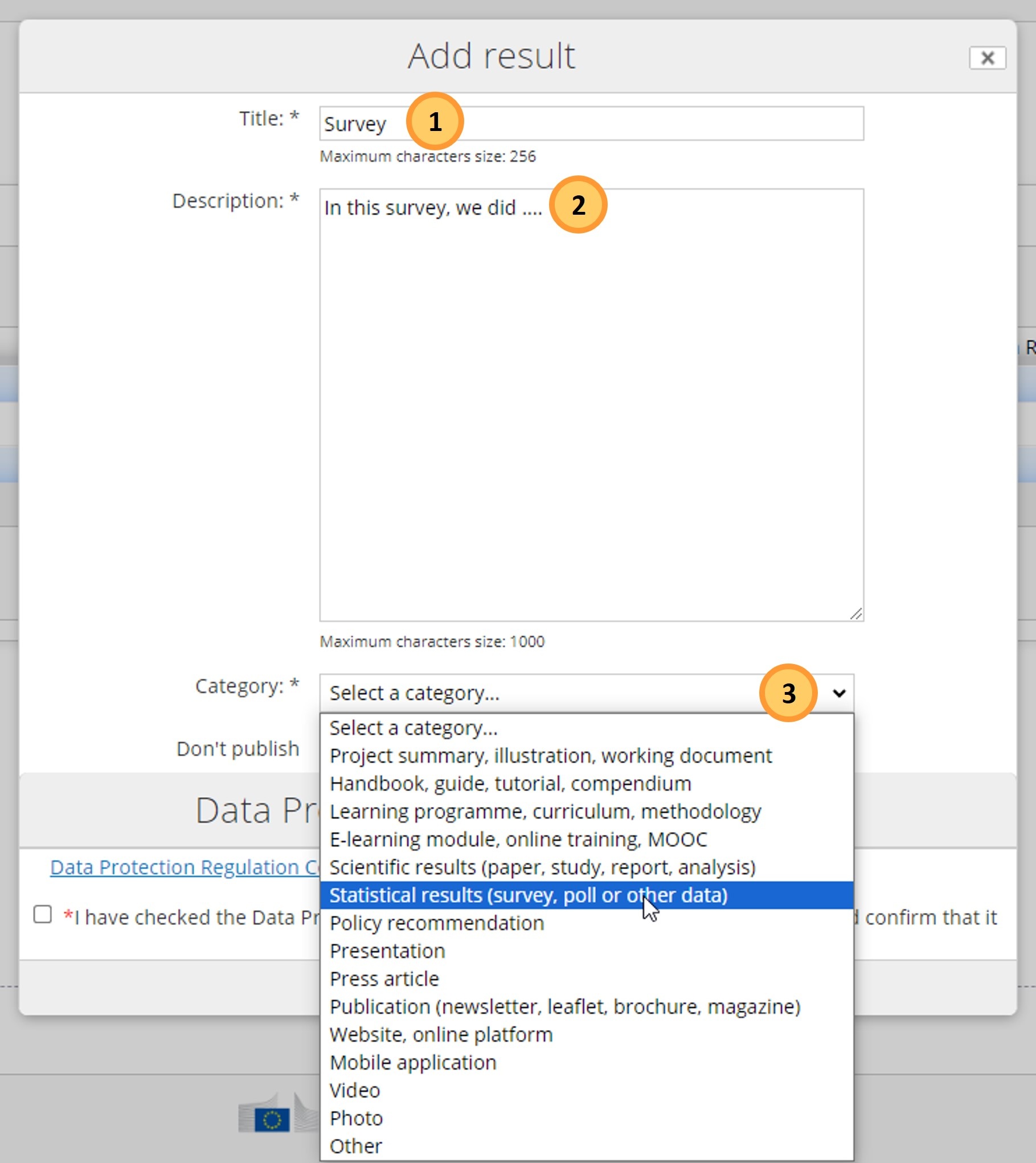 Provide the Title, description and categories