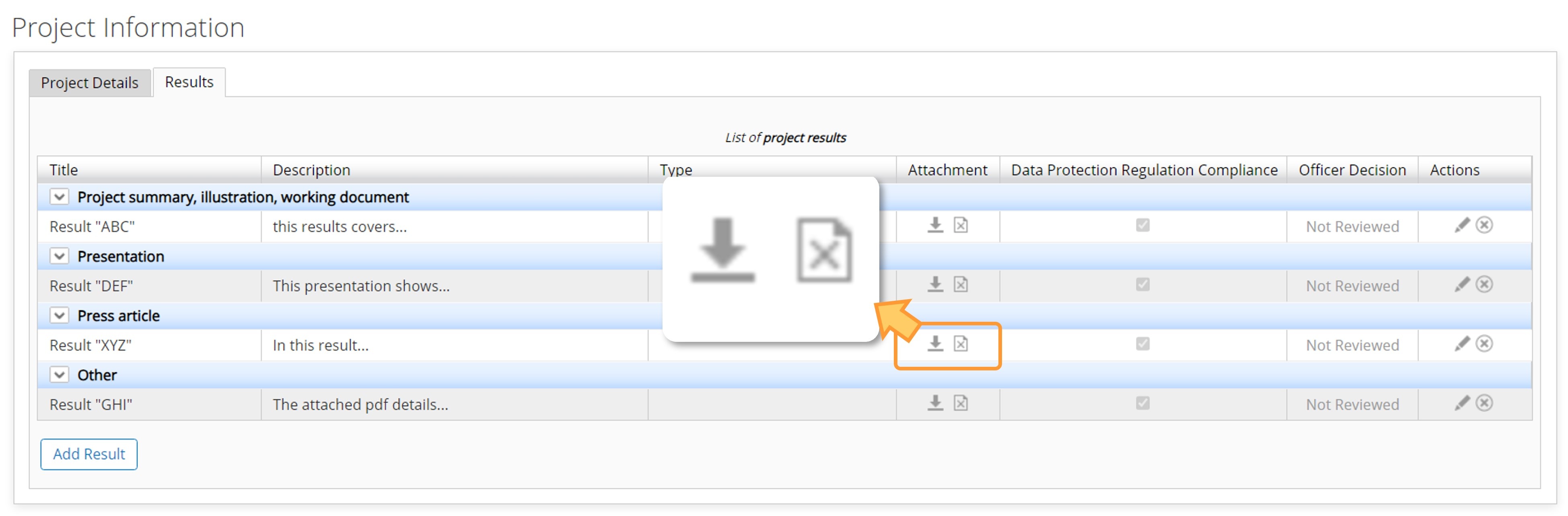 File successfully uploaded and available in the list