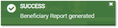 Confirmation of draft report creation